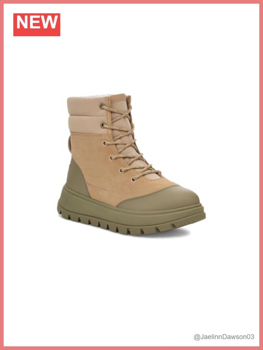 Waterproof Suede Snow Boots with Faux Fur Sockliner and Lace-Up Closure